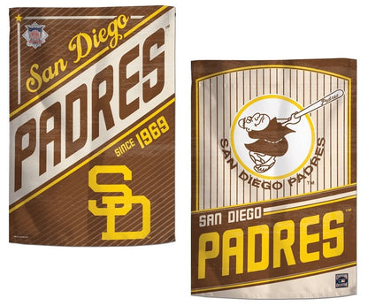 San Diego Padres Garden Flag 2 Sided Cooperstown