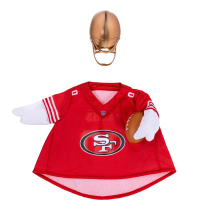San Francisco 49ers  Porch Goose Outfit for 21-Inch Goose