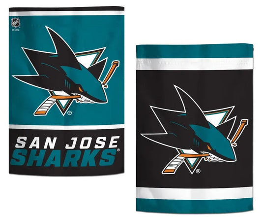 San Jose Sharks Garden Flag 2 Sided Hockey