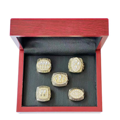 San Francisco Championship Ring Set – Football Championship Replica Rings Collection with Premium Wooden Display Box