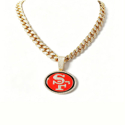 San Francisco Emblem Pendant Necklace – Hip Hop Gift for Fans