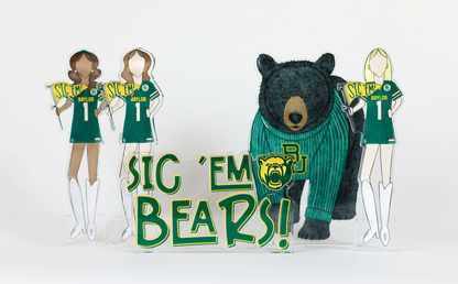 Baylor Girls Acrylic Block Shelfie