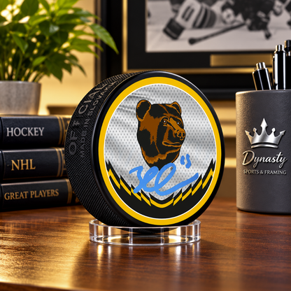 Brad Marchand Boston Bruins Autographed 2022 Reverse Retro Hockey Puck