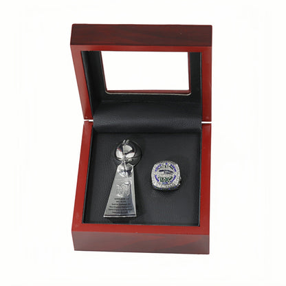 2025 Seattle Football Championship Ring and Trophy Set-Fan Celebration Gift for Holidays & Game Day