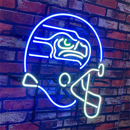 Seattle Seahawks Helmet Neon Signs Light