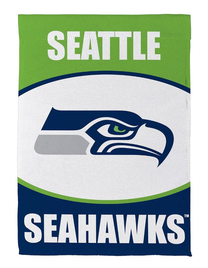 Seattle Seahawks 2 Sided Garden Flag Suede