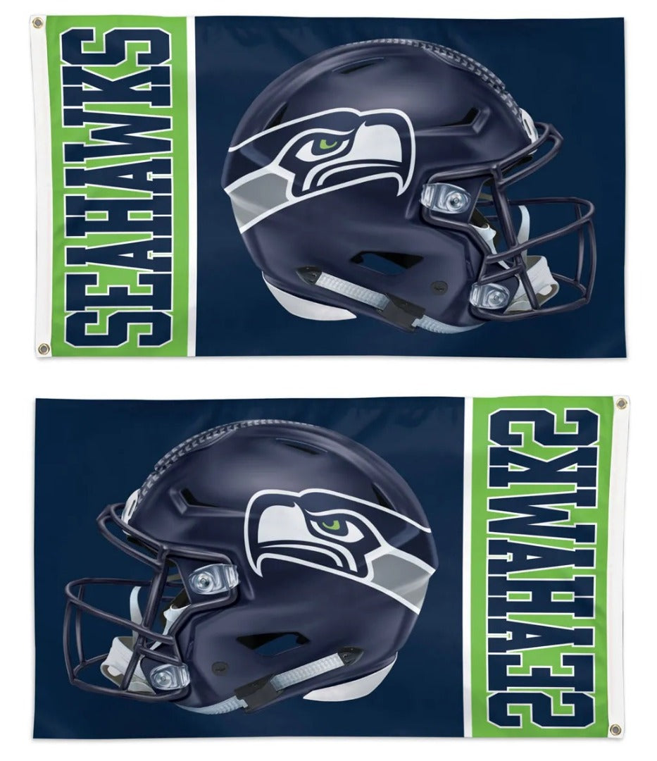 Seattle Seahawks 3x5 Helmet Flag