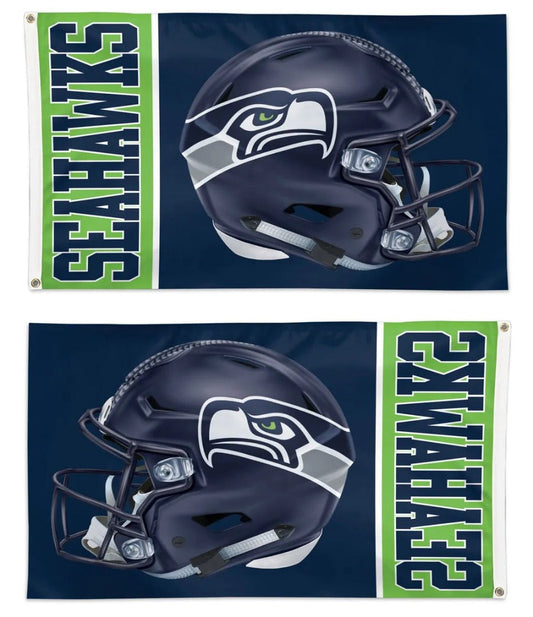 Seattle Seahawks 3x5 Helmet Flag
