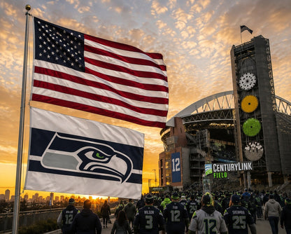 Seattle Seahawks Flag 3x5 Away Stripe