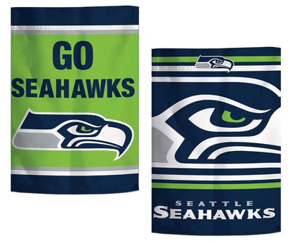 Seattle Seahawks Garden Flag 2 Sided Go Seahawks