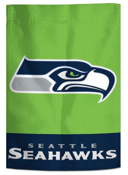 Seattle Seahawks Garden Flag Embroidered 2 Sided