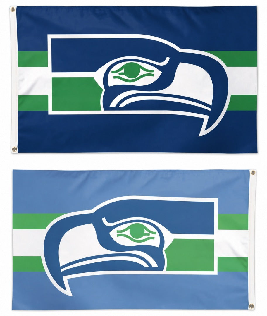 Seattle Seahawks Retro Logo 3x5 Flag