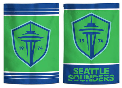 Seattle Sounders Garden Flag 2 Sided New Logo