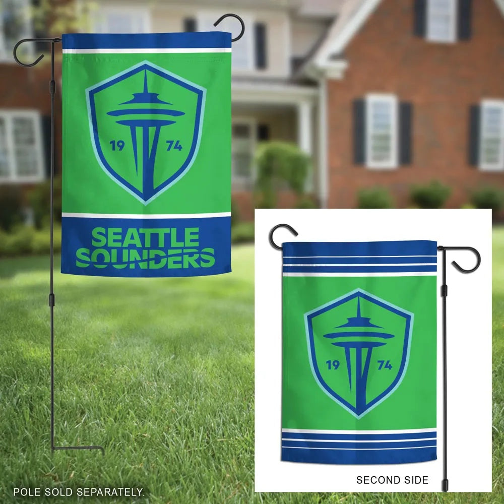 Seattle Sounders Garden Flag 2 Sided New Logo
