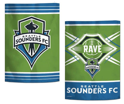 Seattle Sounders Garden Flag 2 Sided Rave