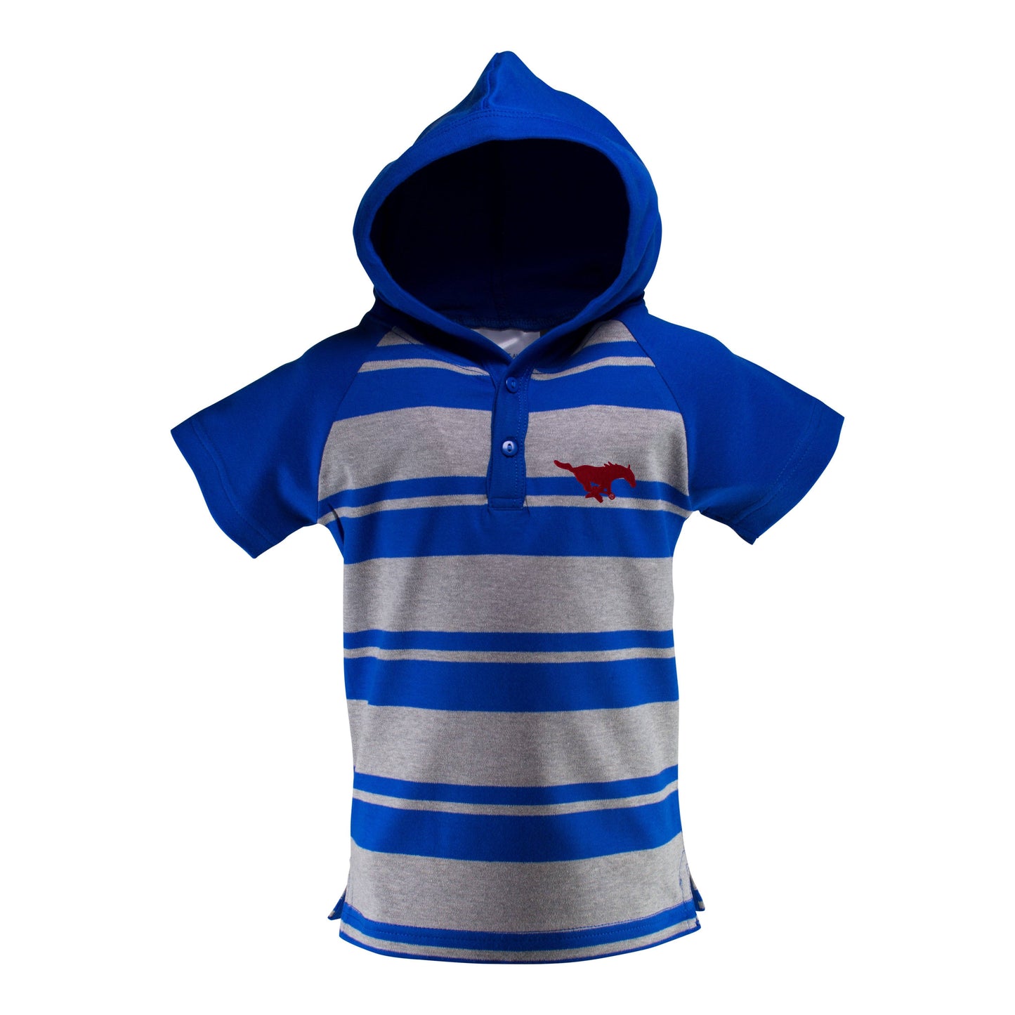 Southern Methodist Short Sleeve Hooded Shirt