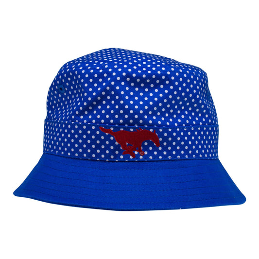 Southern Methodist Pin Dot Bucket Hat