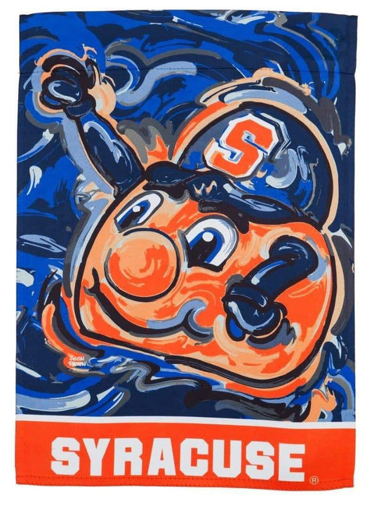 Syracuse Garden Flag 2 Sided Justin Patten Otto Orange