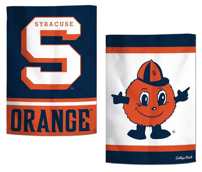 Syracuse Garden Flag 2 Sided Orange Vintage Classic Logo