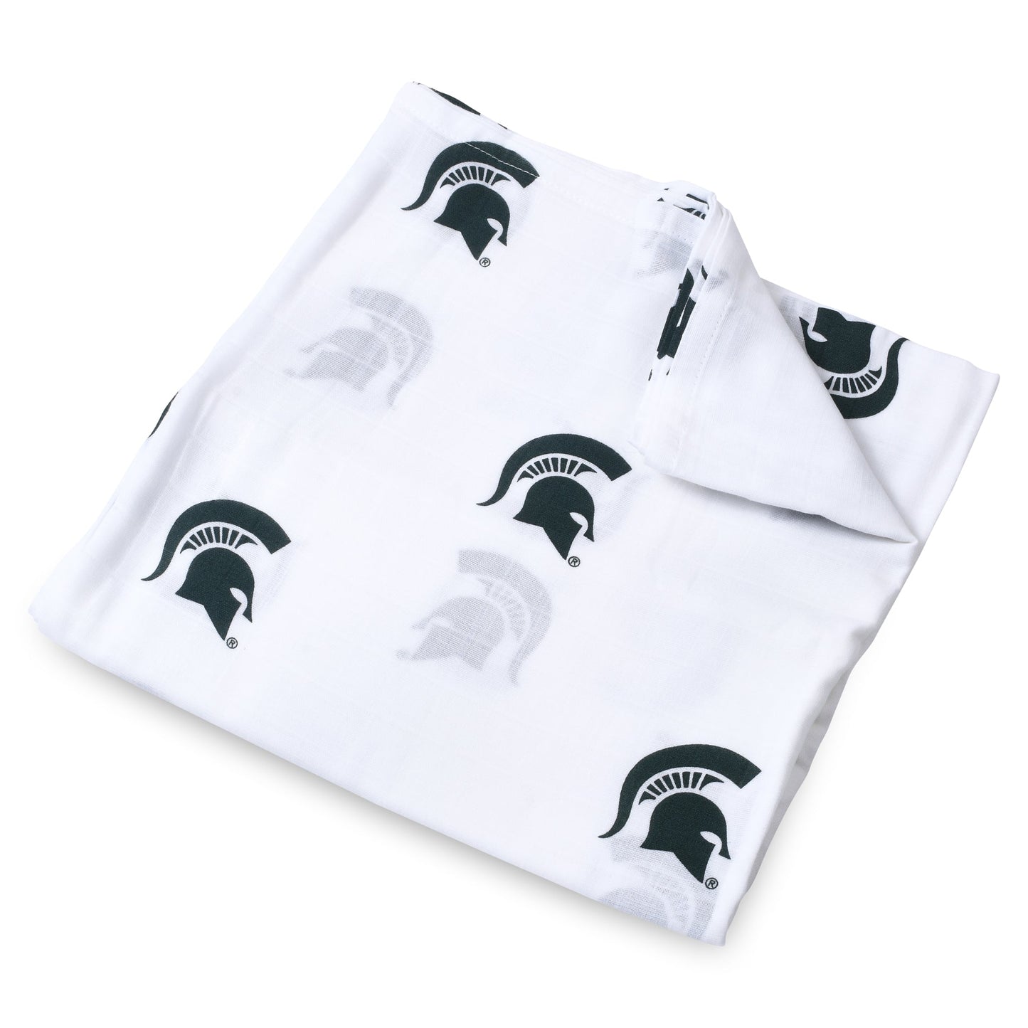 Michigan State University Spartans Muslin Swaddle Blanket – Soft Breathable Baby Blanket | Officially Licensed MSU Gift