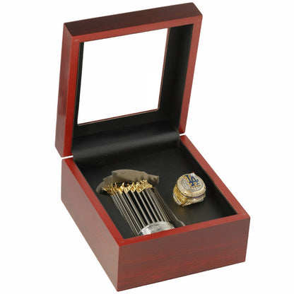 2025 Los Angeles Baseball Championship Replica Ring & Trophy Set – Fan Collectible Jewelry Gift