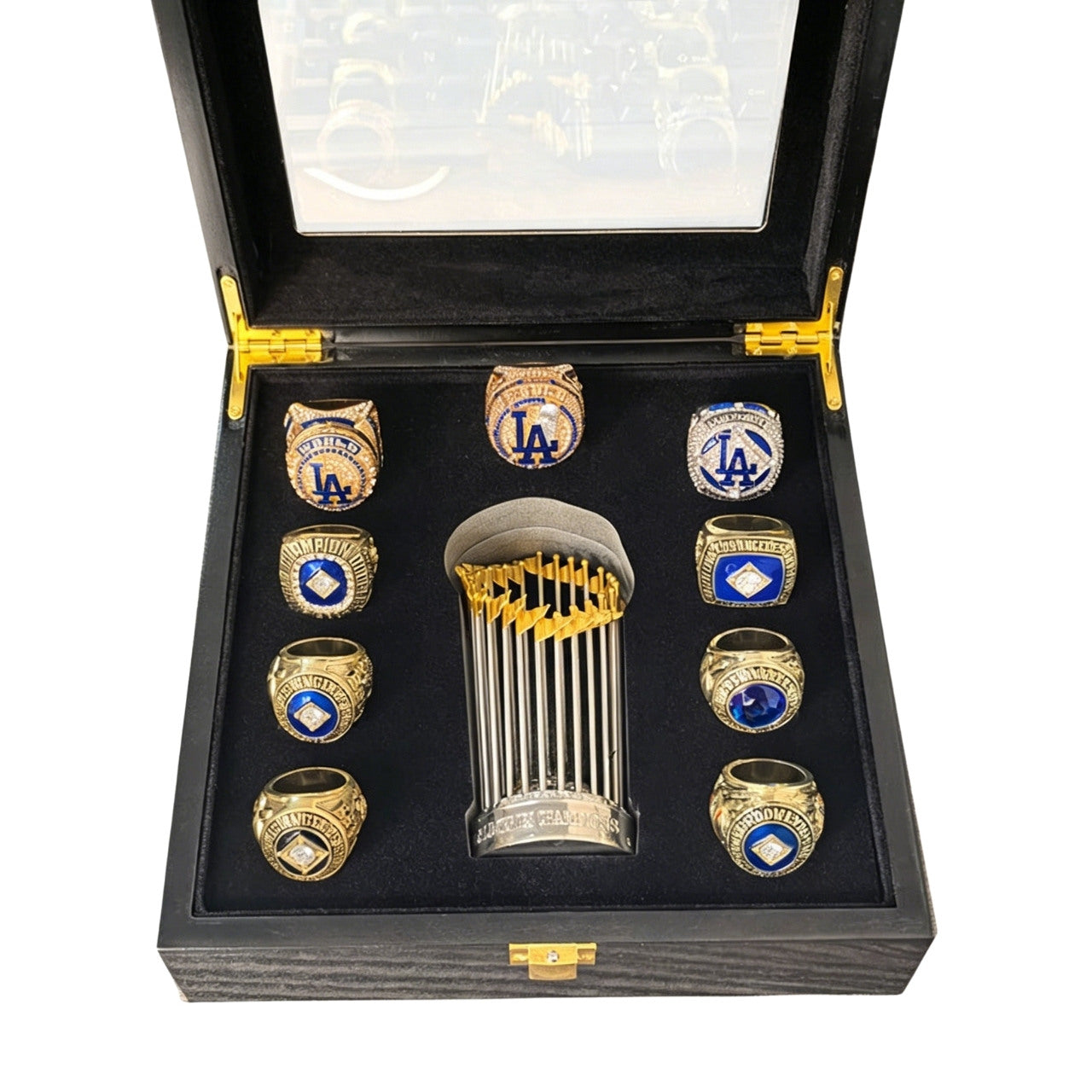 Los Angeles Championship Trophy & 9 Rings Set – Fan Exclusive Collectible Gift