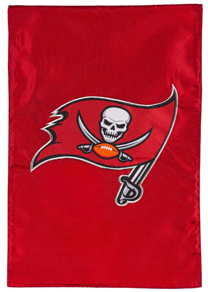 Tampa Bay Buccaneers Garden Flag 2 Sided Applique Logo