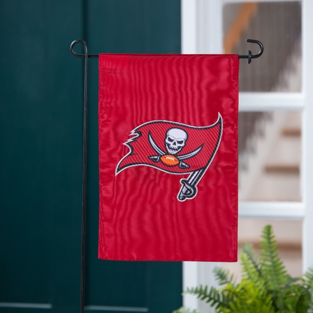 Tampa Bay Buccaneers Garden Flag 2 Sided Applique Logo