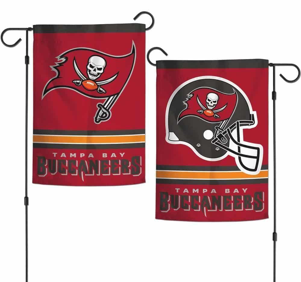 Tampa Bay Buccaneers Garden Flag 2 Sided Helmet