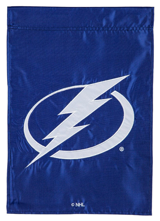 Tampa Bay Lightning Garden Flag 2 Sided Applique Logo