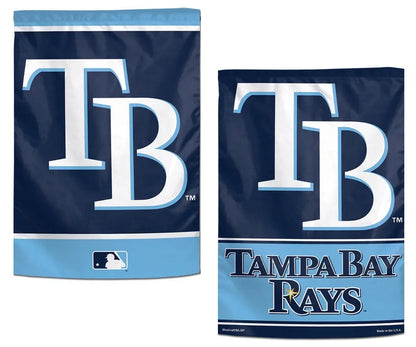 Tampa Bay Rays Garden Flag 2 Sided TB