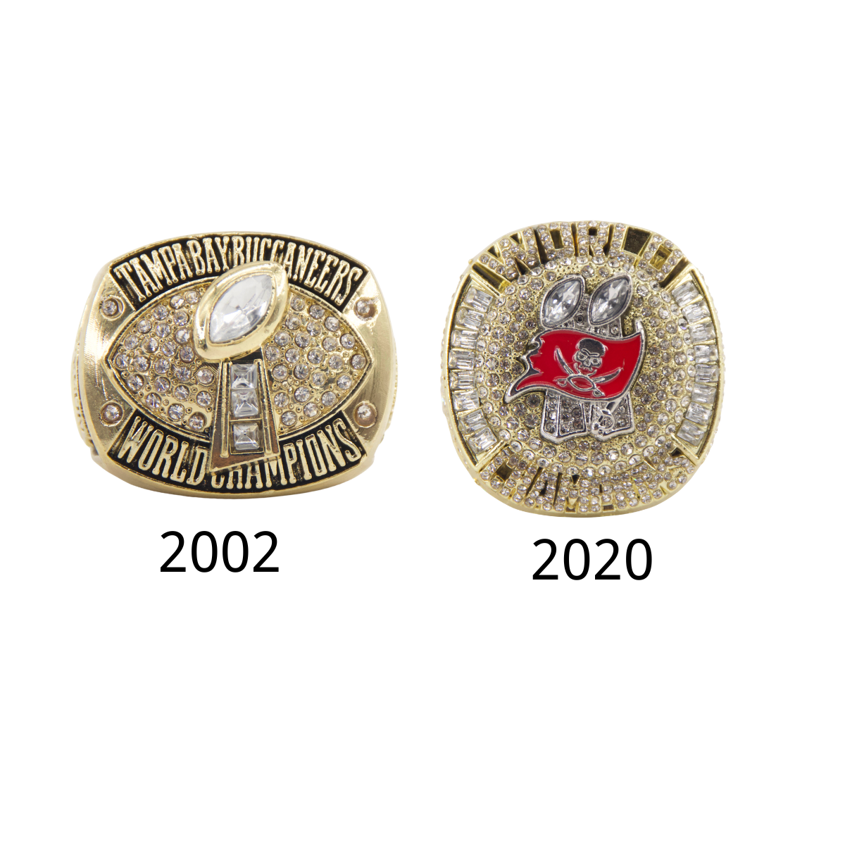 Tampa Bay Football Championship Rings Set – Limited Edition Collectible