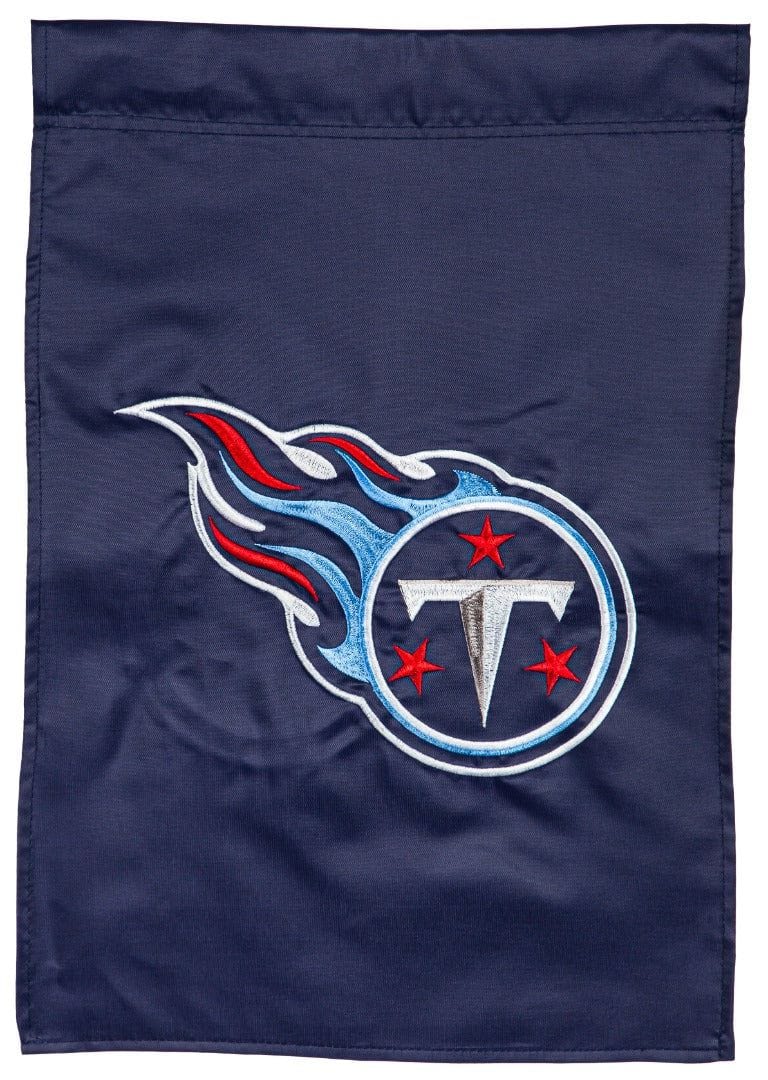 Tennessee Titans Garden Flag 2 Sided Applique Logo
