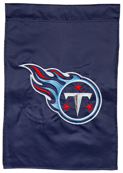 Tennessee Titans Garden Flag 2 Sided Applique Logo