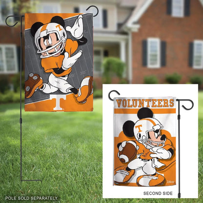 Tennessee Volunteers Garden Flag 2 Sided Mickey Mouse Disney