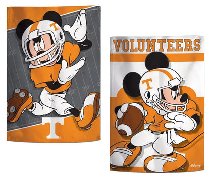 Tennessee Volunteers Garden Flag 2 Sided Mickey Mouse Disney