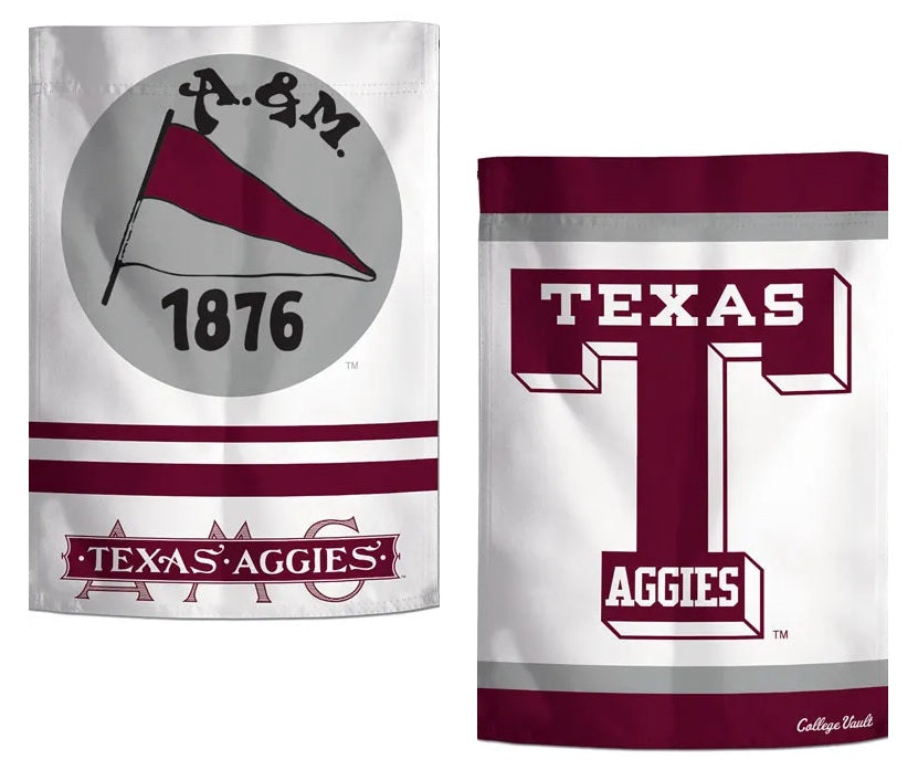 Texas A&M Garden College Vault 2 Sided Garden Flag