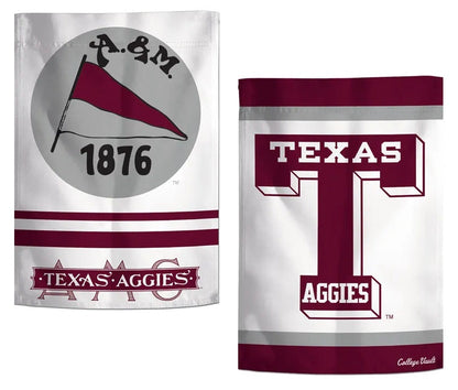 Texas A&M Garden College Vault 2 Sided Garden Flag