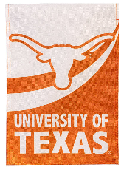 Texas Longhorns 2 Sided Burlap Garden Flag