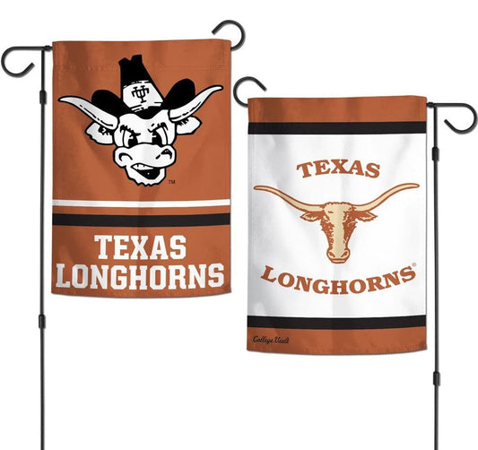 Texas Longhorns Garden Flag 2 Sided Retro Logo