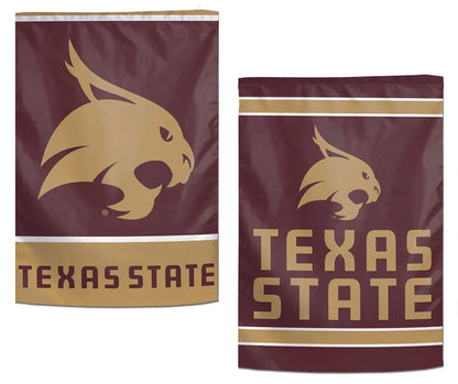 Texas State Bobcats Garden Flag 2 Sided