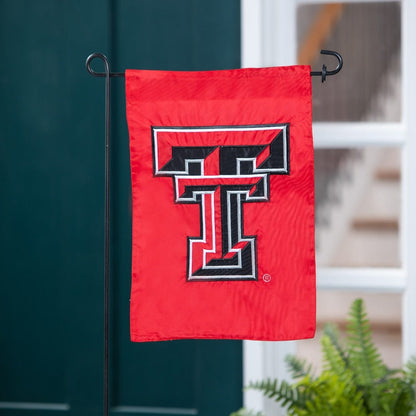 Texas Tech University Garden Flag 2 Sided Applique Logo