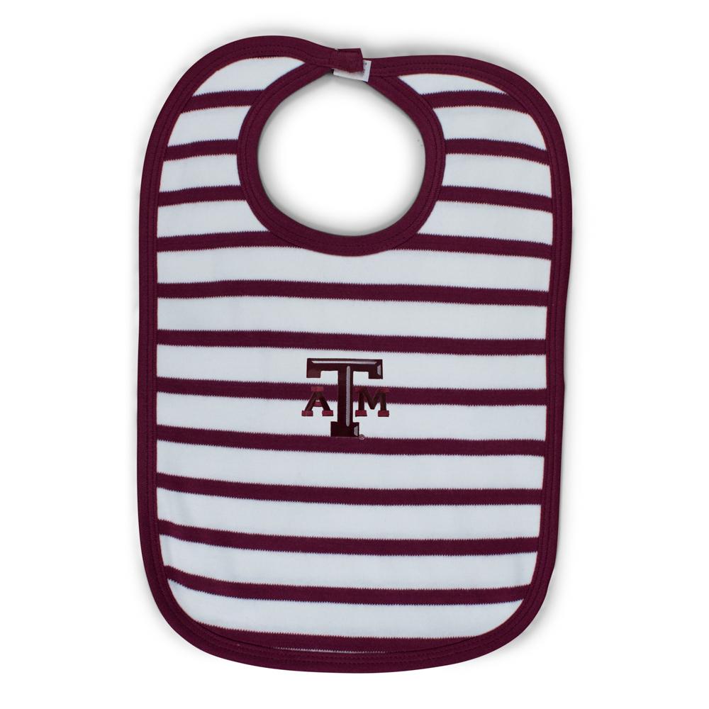 Texas A&M Infant Stripe Knit Bib