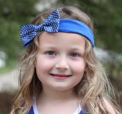 Boise State Girl's Pin Dot Headband