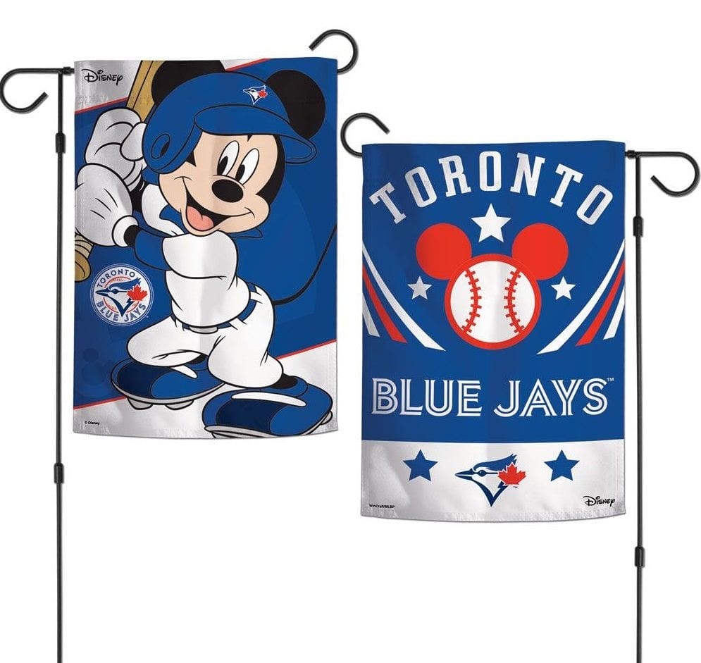 Toronto Blue Jays Garden Flag 2 Sided Mickey Mouse Disney