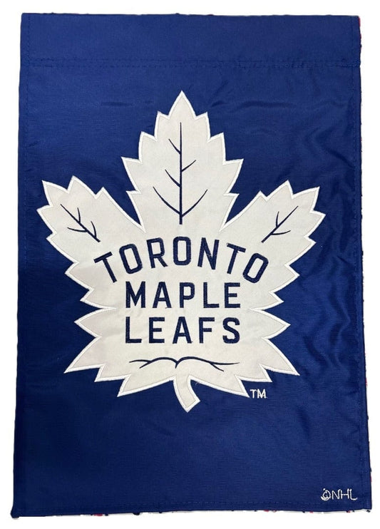 Toronto Maple Leafs Applique 2 Sided NHL Garden Flag