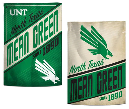 UNT Mean Green 2 Sided Garden Flag