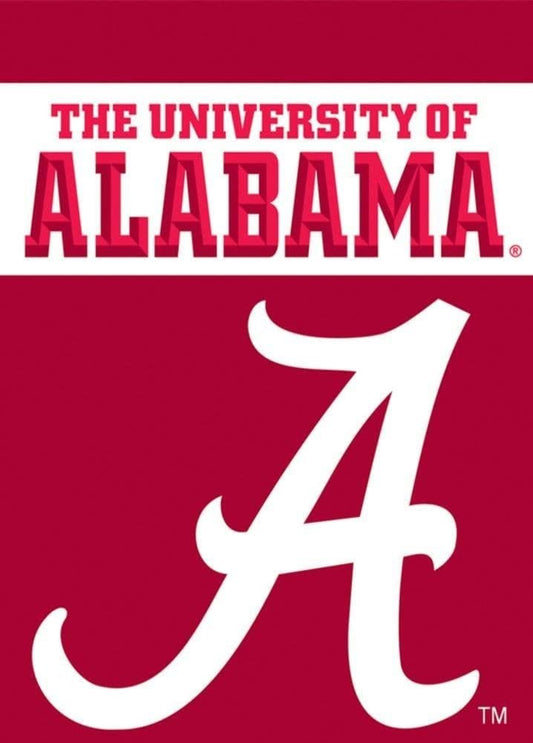 University of Alabama Garden Flag 2 Sided A Logo