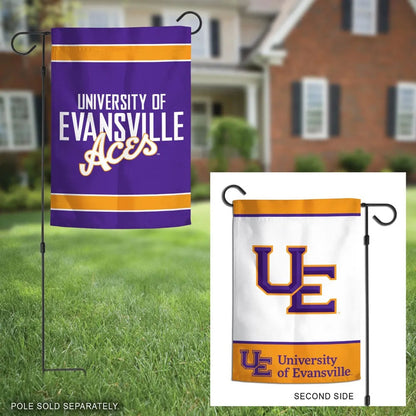 University of Evansville Garden Flag 2 Sided Aces