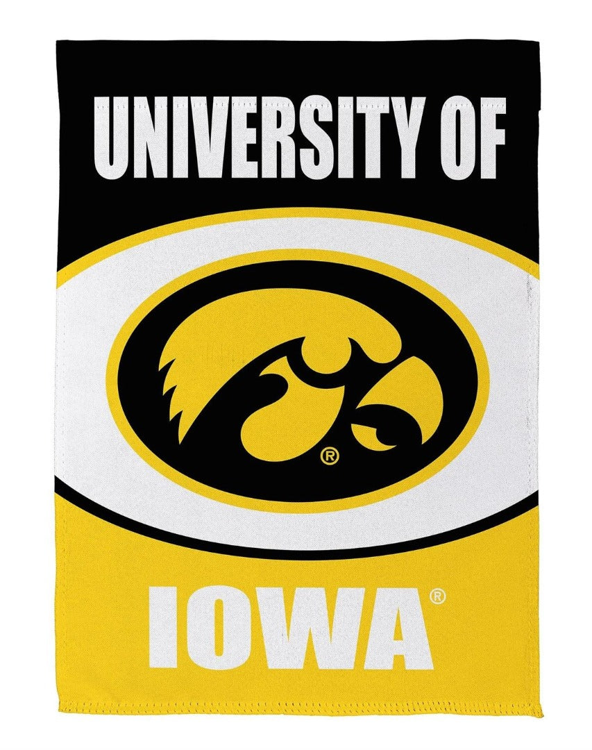 University of Iowa 2 Sided Garden Flag
